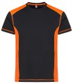 T-shirt Clique Ambition-T 029376 Zwart-Signaal Oranje